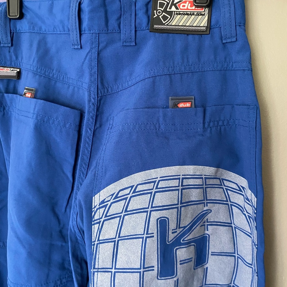 KIKWEAR KDUB Y2K Vintage Blue Baggy Wide Leg Landing Parachute Jnco Inspired 28 - Picture 10 of 12